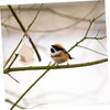 Sosoport Acrylic Wood Bird Feeder Nest Outdoor Wild Bird Feeder