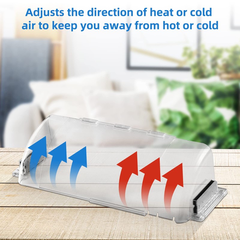 Wea&Hea 2 Pack Magnetic Air Vent Deflector, 9"-15.5" Adjustable Vent