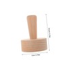 FUNOMOCYA Tart Press Tool: Wood Egg Tart Pastry Tamper Tool
