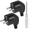 AXFEE Pack of 2 Euro Plugs, 250 V 16 A