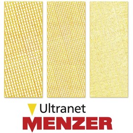 MENZER ULTRANET Hook & Loop Sanding Meshes, 225 mm, f. Drywall Sanders, White fused aluminium oxide (PU 5) G180