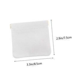 jojofuny Small Pouch for Headphones Earplugs Noise Cancelling Earplug Cover Automatic Closure Case Leather Headphone Carrying Bag