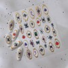 2 Sheets Nail Stickers for Nail Art, Spring Summer 5D