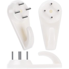 50 Pieces Traceless Wall Hooks Picture Hangers Picture Hooks Plasterboard Picture Frame Hooks Invisible Wall Hooks Multifunctional Wall Hooks for Hanging Pictures, Tapestries, Watches