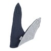 Sterntaler Unisex Baby Triangular Scarf Knitted Back Microfleece Neckerchief, navy