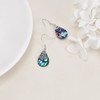 POPLYKE Butterfly Earrings Sterling Silver Leverback Earrings for Women Teardrop