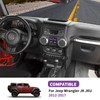 SQQP for JK Aluminium Center Console Window Switch Button Cover