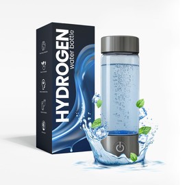 H2LYSIS Hydrogen Water Bottle, 2200ppb, 420ml Advanced Hydrogen Rich Water Maker SPE/PEM Technology, Portable, Rechargeable, Fitness, Sports, Travel
