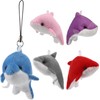 SOIMISS Pack of 5 Plush Dolphin Key Ring Pendant Key