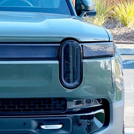 TWRAPS Headlights Smoke Tint PPF for Rivian R1T & Rivian R1S 2025, Medium Smoke 50% VLT, Headlamp Cover - Enhance and Guard with Durable 8mil Paint Protection Film, Precut DIY R1 Gen2 Accessories