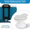 Cooler Drain Plug Replacement Kit for Coleman Coolers, 1" Shaft