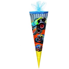 alles-meine.de GmbH Complete Filling – Approx. 200 Pieces – for School Cone – Monster Truck – Car – Square – for All Sugar Cones – with / without Plastic Tip – Brand Neuk