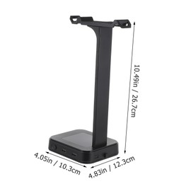 Operitacx RGB Headset Halterung mit USB Hub Kreativer Kopfhörerständer für Gaming Stabiler Sicherer Kopfhörer Display Holder für Pc Arbeitszimmer Hergestellt aus Langlebigem Material