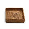 DaiDo BRONX GN856 Rattan Rectangular Basket Shallow Spa Tray, Natural