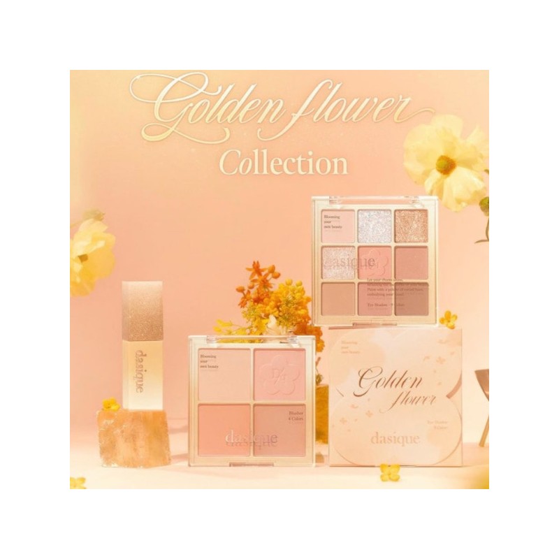 DASIQUE Golden Flower Collection Set (Shadow + Cheek +Tint) 3items