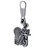 Hot Leathers Angel On Bike Zipper Pull (Silver, 2" x