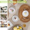 TAMAYKIM 5.5 Inch Porcelain Dessert Plates Set of 18, Small