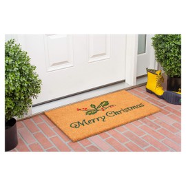 Calloway Mills AZ101882436 Holly Berries Doormat, 24" x 36", Green/Red