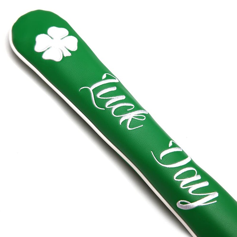 Four Leaf Clover PU Leather Waterproof Golf Alignment Stick Cover