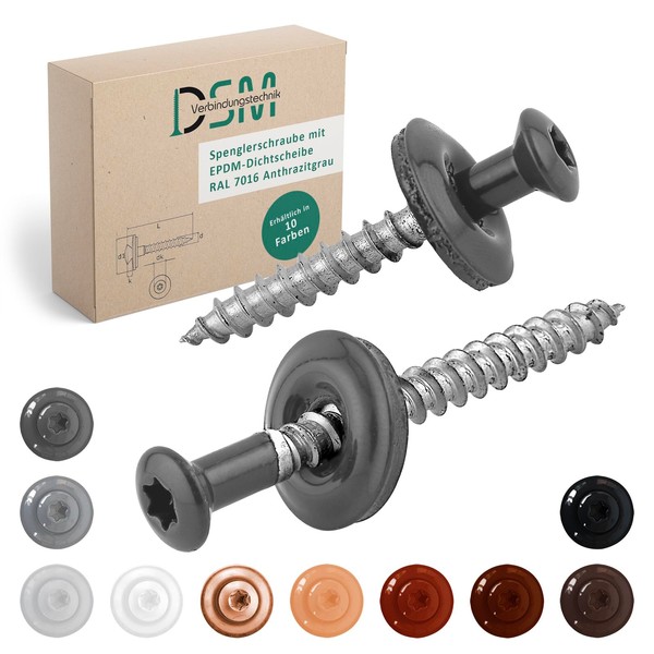 DSM | Plumber Screws Anthracite 4.5 x 45 mm |