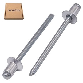 SKIR'CO Countersunk Aluminium Blind Rivets 4.0 x 6 mm Steel Mandrel Pop Rivets Pack of 100