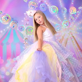 Cheerland HAPPY BIRTHDAY Banner Twinkle Star Decorations Solar Birthday Background Moon BDay Décor Sweet 16 Birthday Party Backdrop (Holographic)