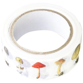 Kamiiso Sanko GR-0025 Masking Tape, Mushrooms, 0.6 inches (15 mm) x 26.4 ft (7 m)