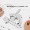 Universal Carbon Steel Vernier Bevel Protractor 0-320° Exactness Angle Measuring