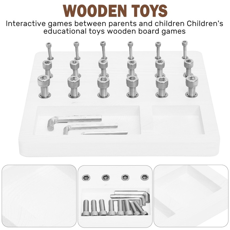 DICYWUDI Wooden Pegboard for Finger Dexterity, Finger Strength Trainer for