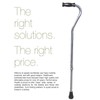 Days Standard Bariatric Offset Cane with Tall Height Adjustment, Bariatric