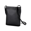 Mura Men's Sacoche Shoulder Bag, Vertical, Thin, Genuine Leather, Black