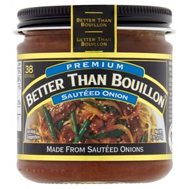 Better Than Bouillon Premium Sauteed Onion Base, Made from Sauteed Onions, Blendable Base for Added Flavor, 38 Servings Per Jar (8 Ounce (Pack of 4))