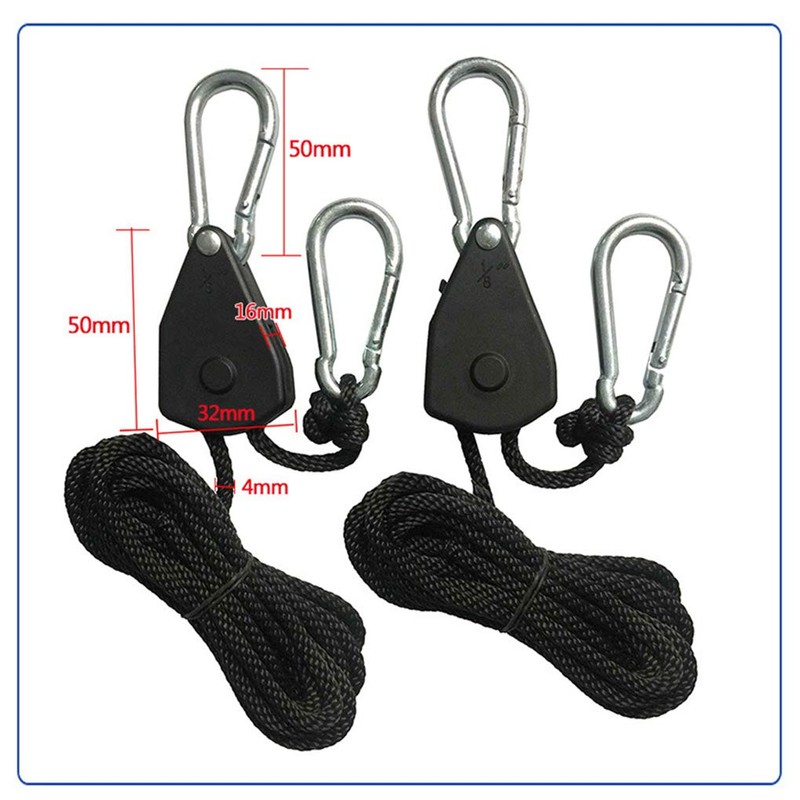 LUCKYBEE 1/8 Inch Rope Ratchet, Adjustable, Easy to Use, Rope