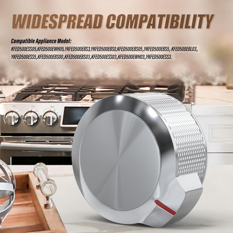 lubiyack 5PCS W10823529 W11156487 Oven Range Knob Replacement Compatible with