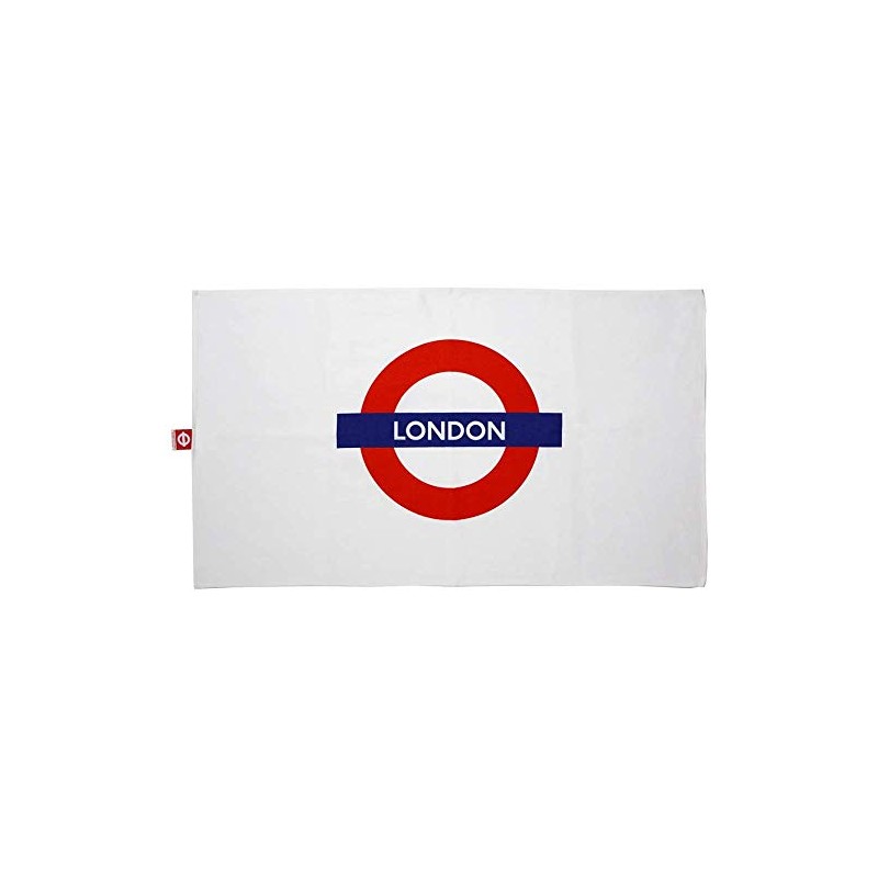 London Underground Cotton Tea Towel with"London" logo 740mm x 430mm(gwc)