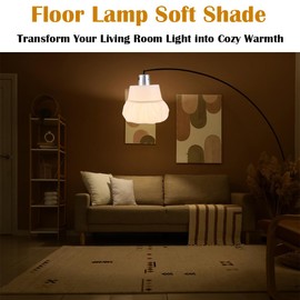 LED Light Diffuser White Diffusion Fabric Cover Lighting Filters Multiple Sizes for Desk Lamp, Pendant Light, Floor Lamp, Ceiling Light (Medium)