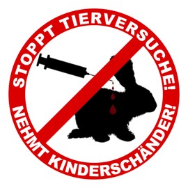 R107 Animal Protection Sticker 10 cm Diameter Stops Animal Testing Take Children's Molester Car Sticker for Vehicles Car Laptop Against Animal Cruelty