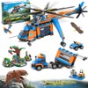 CUBIMANA City Jungle Adventurer Helicopter Building Toys - 1356PCS Forest