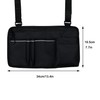 Wheelchair Side Bag,Double-Sided Armrest Pouch with Cup Hold and Reflective