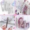 Futakuchi Clear Sticker Book, Star Pattern, A7 Mini Binder, 6