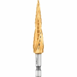 DEWALT Step Drill Bit, Impact Ready, 1/8-Inch-1/2-Inch (DWA1783IR)