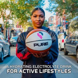 Pure Fuel Hydration Drinks Tropical Torrent - Plant-Based Healthy Electrolyte Drinks with B-Vitamins - No Added Sugar - 12 Pack x 16.9 fl oz Bottles