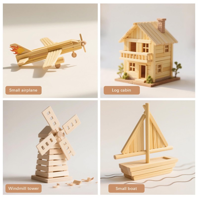 150 Pcs Balsa Wood Sticks 1/4 x 1/4 x 12