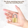 RYANNER Padlock 2PCS Small Padlock, Padlocks with Keys, can be