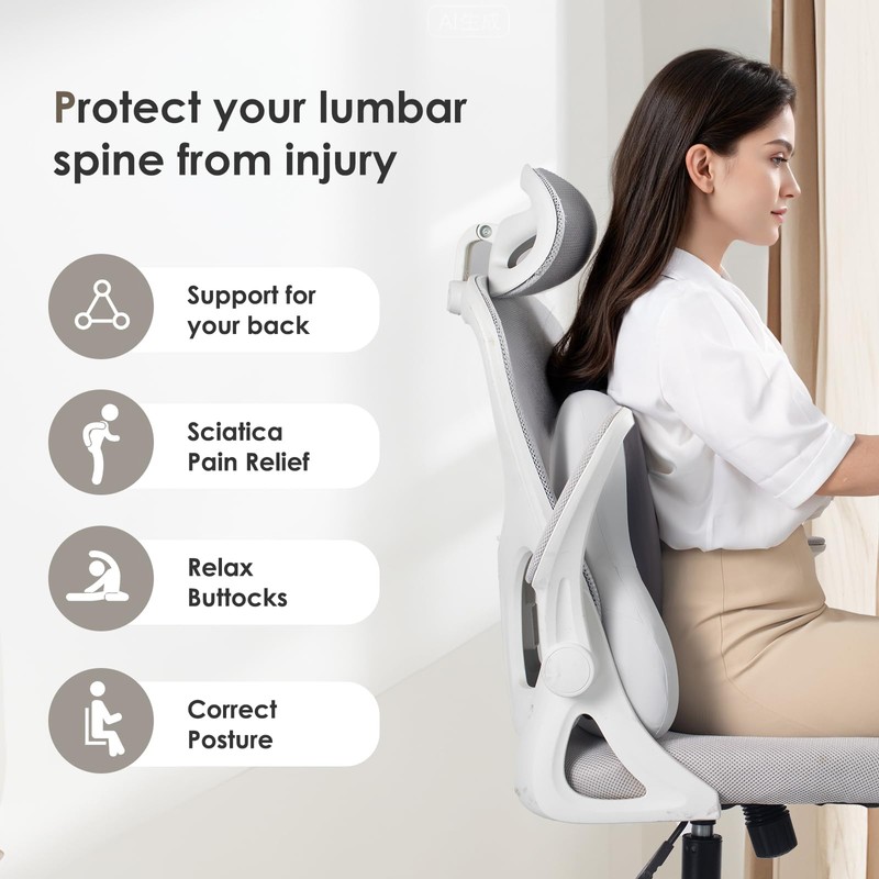 FLORICH 3 PCS Seat Cushion for Carseat Lumbar Support Pillow