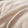 BUPIRD 3 Pieces Beige King Comforter Set, Lightweight Double-Layer Crinkle