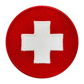 Medic Sign aptch, Medical Sign Patch, Embroidered Iron on Sew on Patch Badge for Clothes etc. 7x7cm