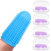 NFSVLB Baby Finger Toothbrush 4 Pcs with 4 Storage Case,Silicone