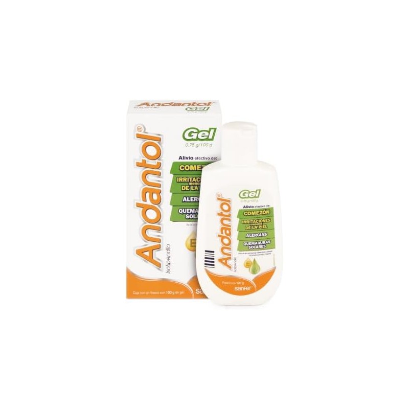 Andantol Gel Antiardor Comezón y Dolor por Sol Aloe Vera
