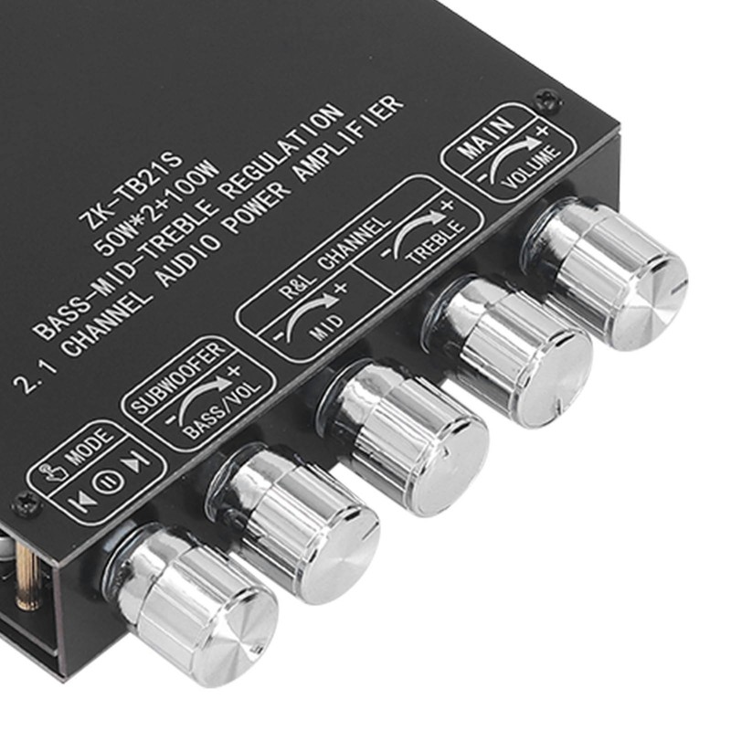 Bluetooth Power Amplifier Board Subwoofer 2.1 Channel 50W 50W 100W